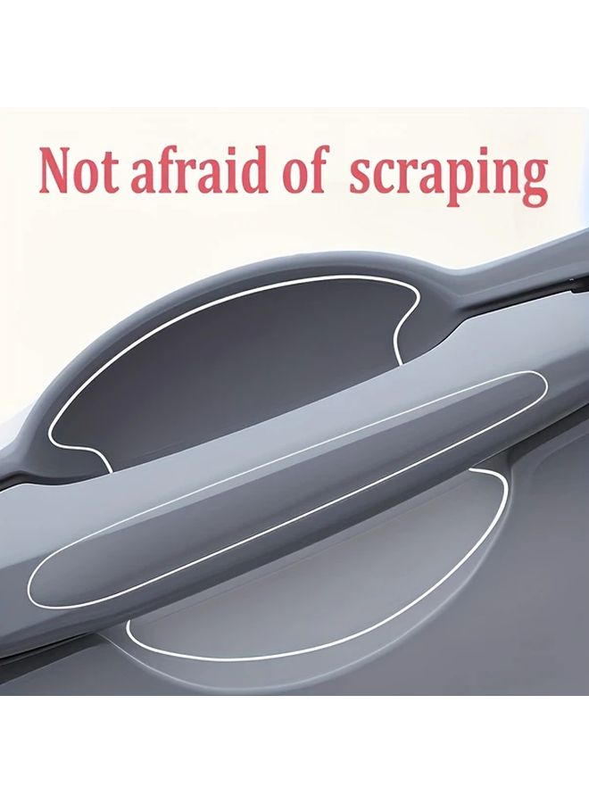8pcs Transparent TPU Door Bowl Protector Anti Scratch No Glue Easy Install - Image 3