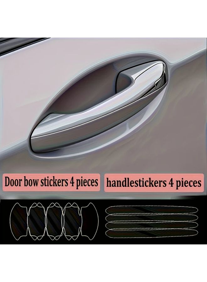 8pcs Transparent TPU Door Bowl Protector Anti Scratch No Glue Easy Install - Image 5