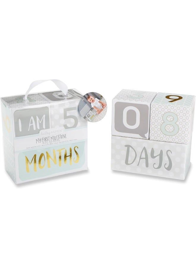 Baby Aspen My First Milestone Age Blocks - Image 3