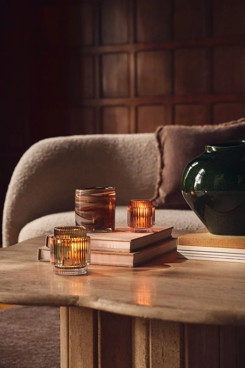 H&M Glass Candle Holder