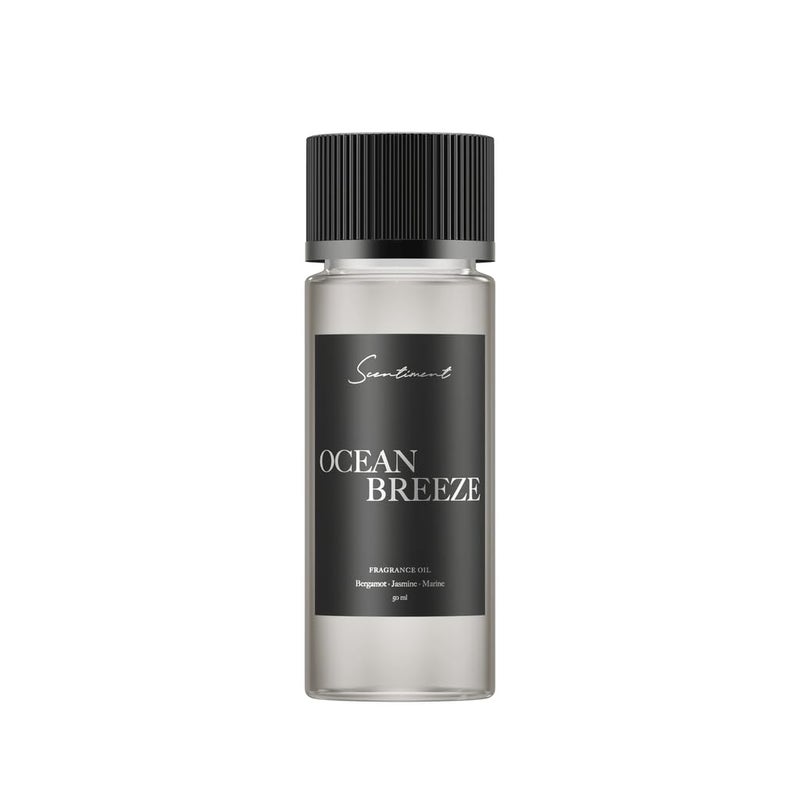 Scentiment Diffuser Oil - Ocean Breeze | Inspired by Five Star Hotels' Lobby Scent | Luxurious Scent with Notes of Bergamot, Lemon, Jasmine with Marine & Amber (50ml) - Image 1