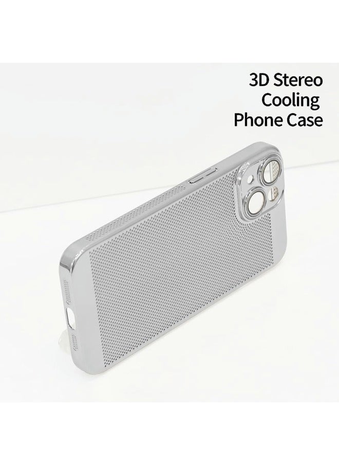 ShebSheb - Electroplating Heat Dissipation Phone Case for iPhone 14, New Heat Dissipation Plating Fine Hole Protector for iPhone Case, Crystal Lens Film Coating Phone Case - Image 1