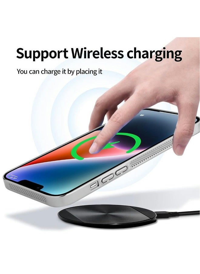 ShebSheb - Electroplating Heat Dissipation Phone Case for iPhone 14, New Heat Dissipation Plating Fine Hole Protector for iPhone Case, Crystal Lens Film Coating Phone Case - Image 1