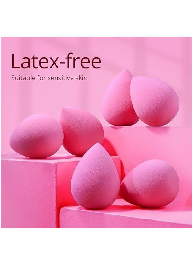 MIRFA 6 Pieces Multicolored Flawless Blending Make Up and Foundation Beauty Sponges Set  - Image 2