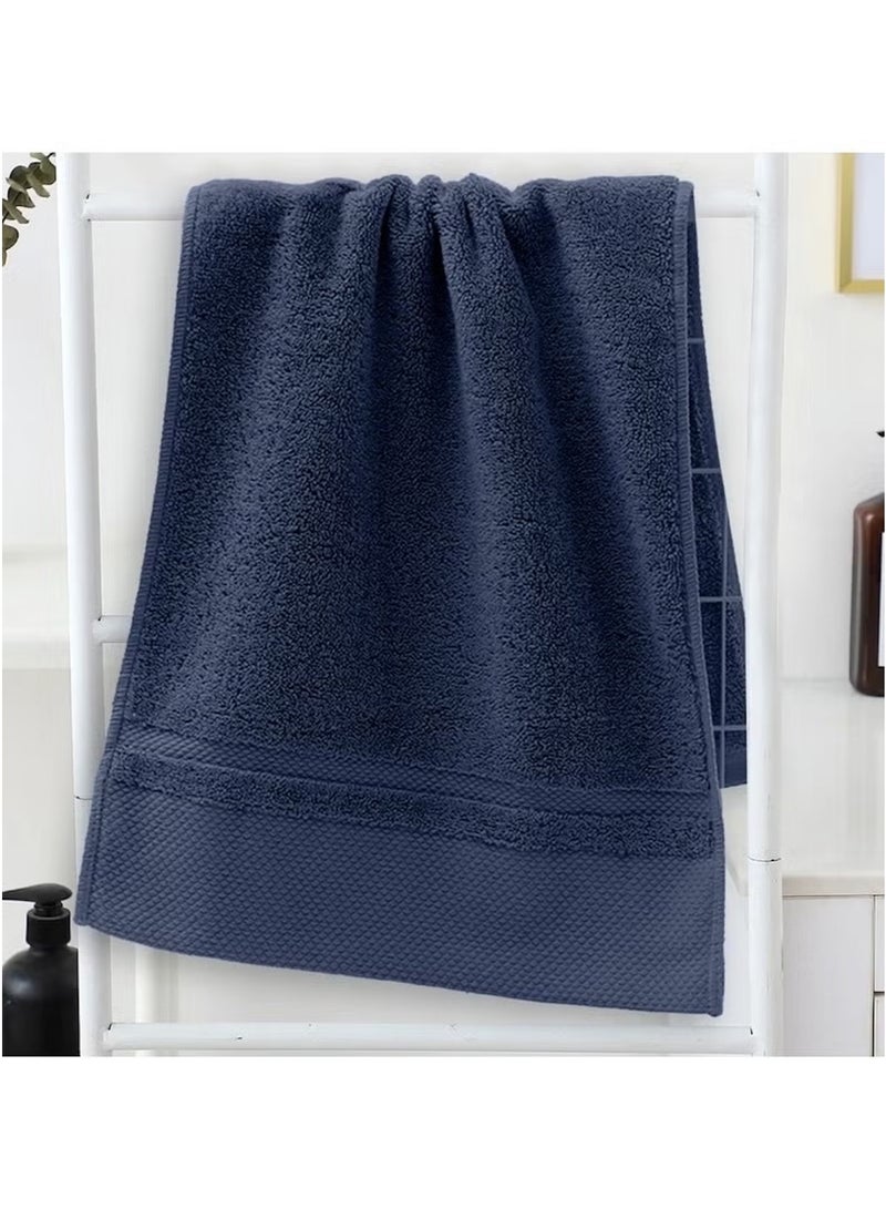 Huitich Hotel-Grade Cotton Bath Towel 70×140 cm, Blue (470g)  - Image 2
