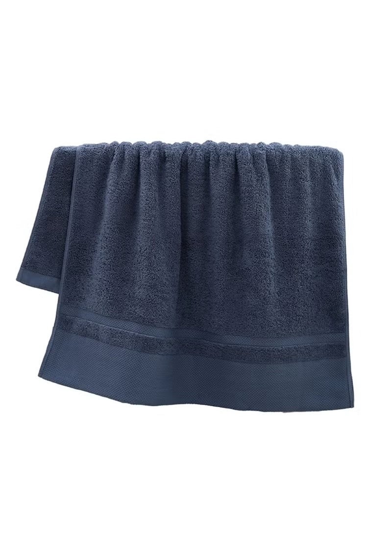 Huitich Hotel-Grade Cotton Bath Towel 70×140 cm, Blue (470g)  - Image 1