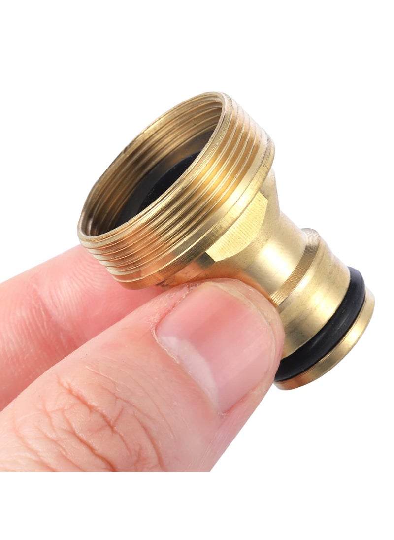 3 Pcs Tap Connector, Tap Hose Connector fitting for 1/2 Inch (21mm) Brass Garden Hose Connectors Universal Kitchen Tap Connector Mixer Hose Pipe Tap Adapter Leakproof and Anti-Rust - pzsku/Z18E2A782329BD988B52FZ/45/_/1735308787/24cc7e69-b64b-44dc-a6f2-e93cda7e1758