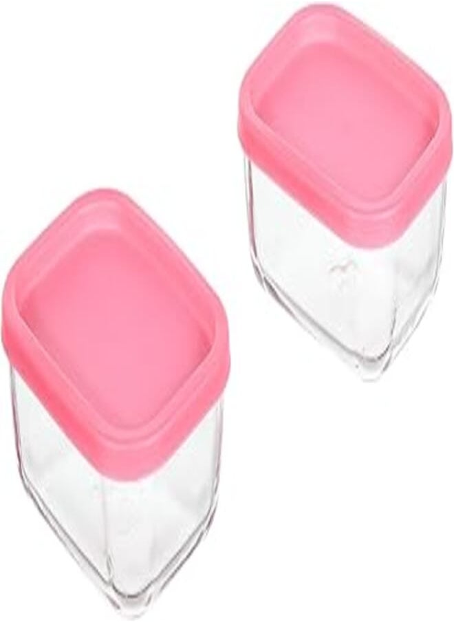 LAV LAV CUBE Glass Food Storage Set / 405 cc - 13.75 Oz / 2 Pcs/Elegant design, Trusted Brand, Attractive shape/High Quality Materials 