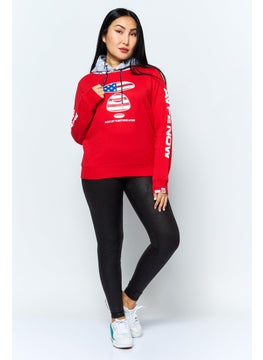 Women Graphic Long Sleeve Hooded Sweatshirts, Red - pzsku/Z18E2A9E3646DB8DBF65FZ/45/_/1737642995/807d8f02-0f6c-402a-a32a-d052be46ba90