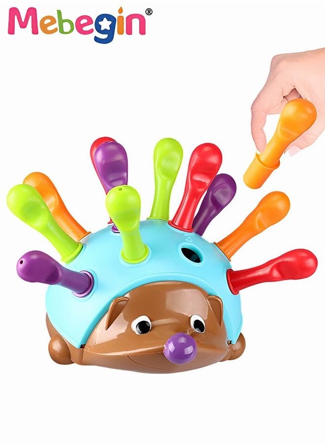 MEBEGIN Learning Resources The Fine Motor Hedgehog ,Toddler Learning Toys, Fine Motor and Sensory Toys for Kids Ages 18+ Months, Montessori Toys  - Image 1