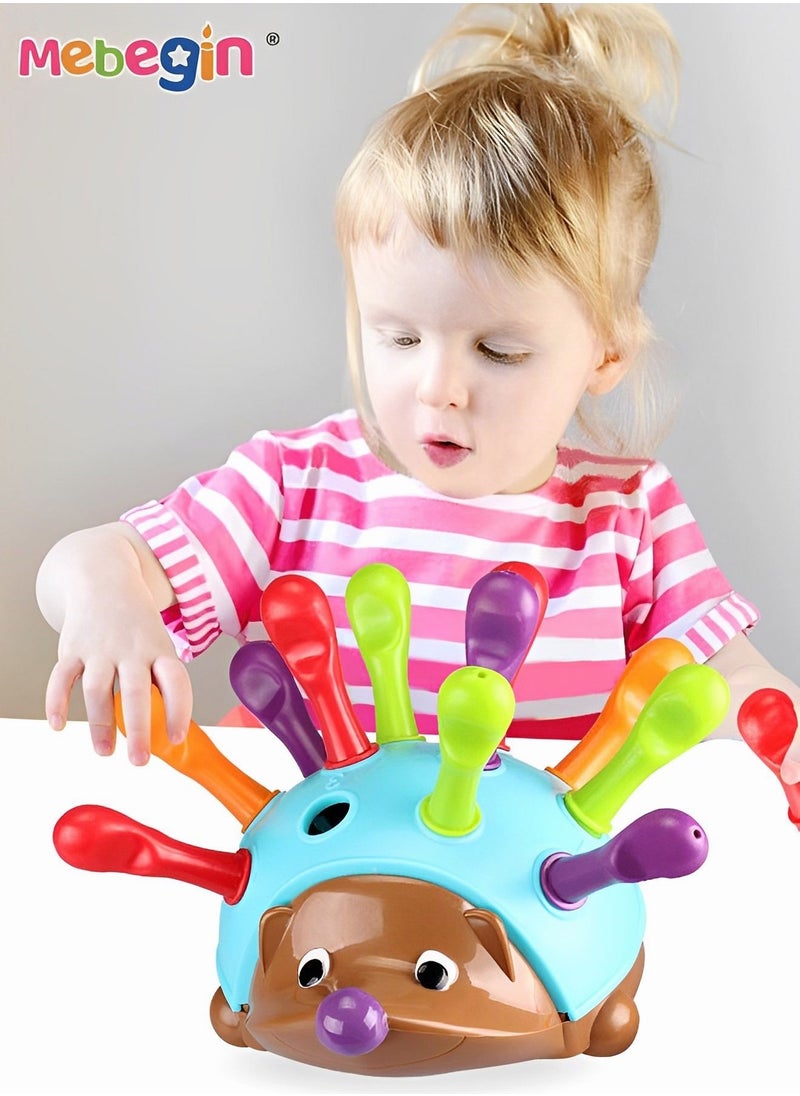 MEBEGIN Learning Resources The Fine Motor Hedgehog ,Toddler Learning Toys, Fine Motor and Sensory Toys for Kids Ages 18+ Months, Montessori Toys  - Image 3