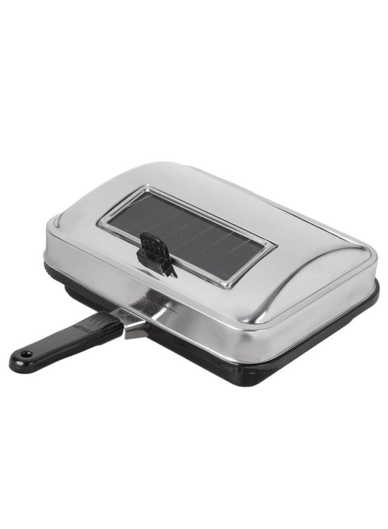 شواية فحم ستانلس ستيل بالغطاء يد بكاليت ، 27x20 سم - Image 1