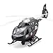 NOVAFUSION Kids Helicopter Toy Diecast Military Helicopter Model KitPull Back Plane with Lights and SoundToys Airplane with Rotatable Propeller for Boys Age 47Black - Image 3