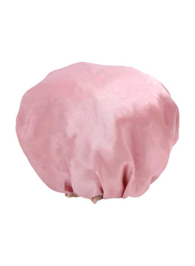 NIBEMINENT Waterproof Shower Cap Pink one size