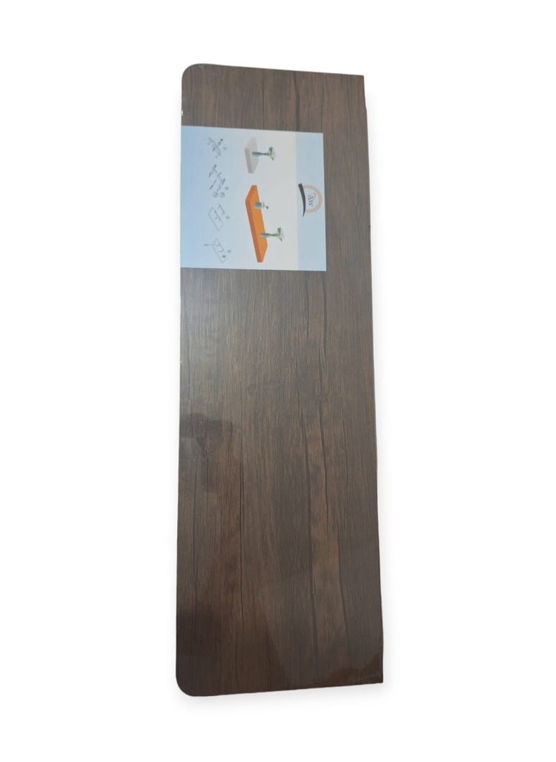 هوم إيز رف حائط عائم مستطيل بني 100×25×3.8 سم  - Image 3