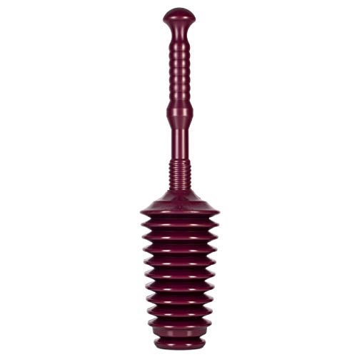 Master Plunger MP500-B Heavy Duty Bathroom Toilet Plunger Kit with Short Bucket. All Purpose Plunger Equipped with Air Release Valve, Plum - Image 4