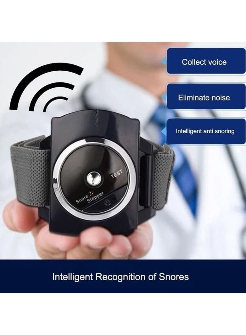 SYOSI Anti Snoring Wristband, Sleep Anti Snoring Bracelet, Smart Snore Stopper Stop Snoring Biosensor Patch Help Wristband Watch Sleeping Aid, Snore Stopper Wristband Watch for Men and Women Improve Sleep - Image 5