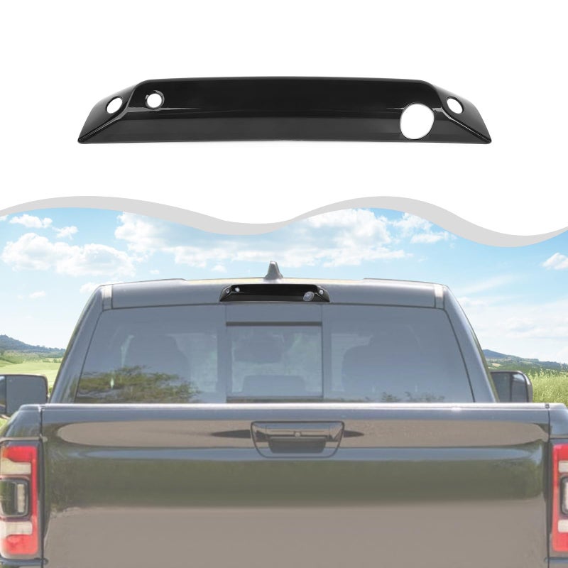 HTHE High Mount Brake Light Cover Trim Compatible with Dodge Ram 1500 2018 Exterior Accessories