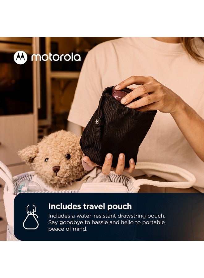 Motorola Nursery جهاز مراقبة الأطفال Motorola Nursery PIP12 الصوتي فقط، محمول مع بطاريات قابلة لإعادة الشحن، مدى 1500 قدم، مع حقيبة سفر مقاومة للماء - Image 2