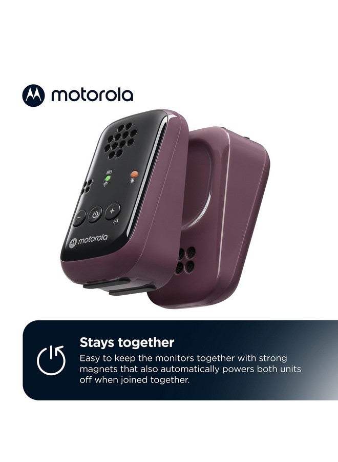 Motorola Nursery جهاز مراقبة الأطفال Motorola Nursery PIP12 الصوتي فقط، محمول مع بطاريات قابلة لإعادة الشحن، مدى 1500 قدم، مع حقيبة سفر مقاومة للماء - Image 1