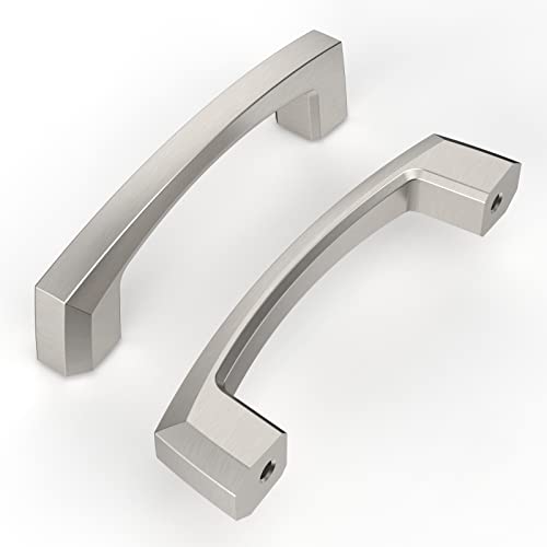 KNOKLOCK 10 Pack 3 Inch(76mm) Kitchen Cabinet Handles Brushed Satin Nickel Cabinet Pulls Kitchen Cabinet Hardware Drawer Pulls for Dresser Cupboard Wardrobe - Image 1