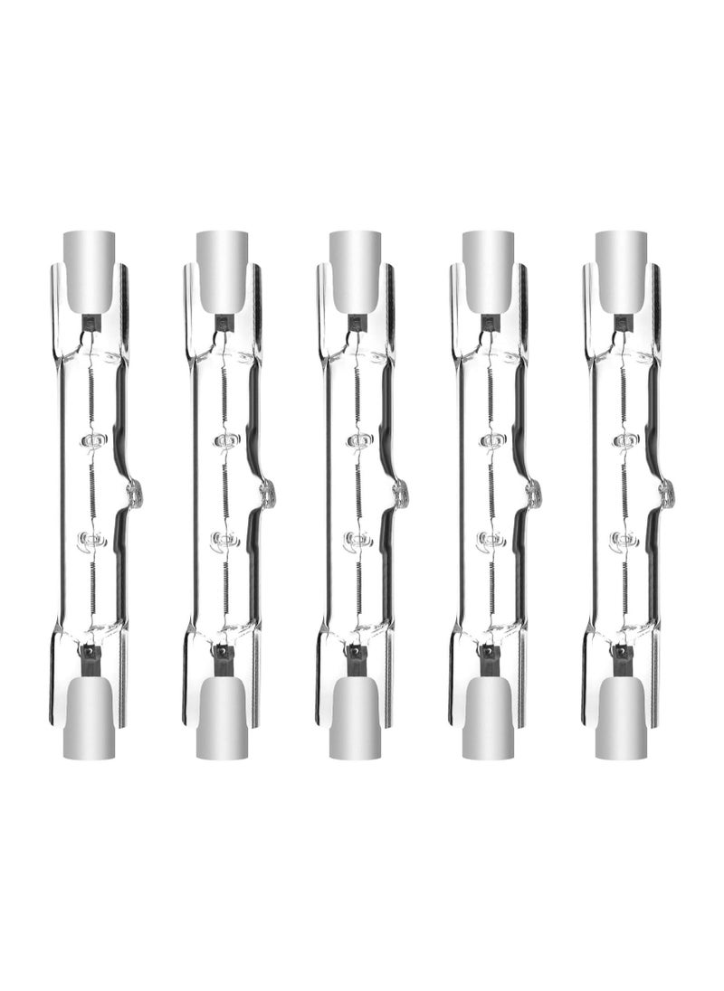 Generic - R7S Linear Halogen Bulb, 78mm J78 R7S Base J Type 78mm Double Ended Floodlight Bulb, 120W Dimmable Security Light Bulbs for Landscape Lights Construction Security Spotlights, 5 Pcs - Image 1