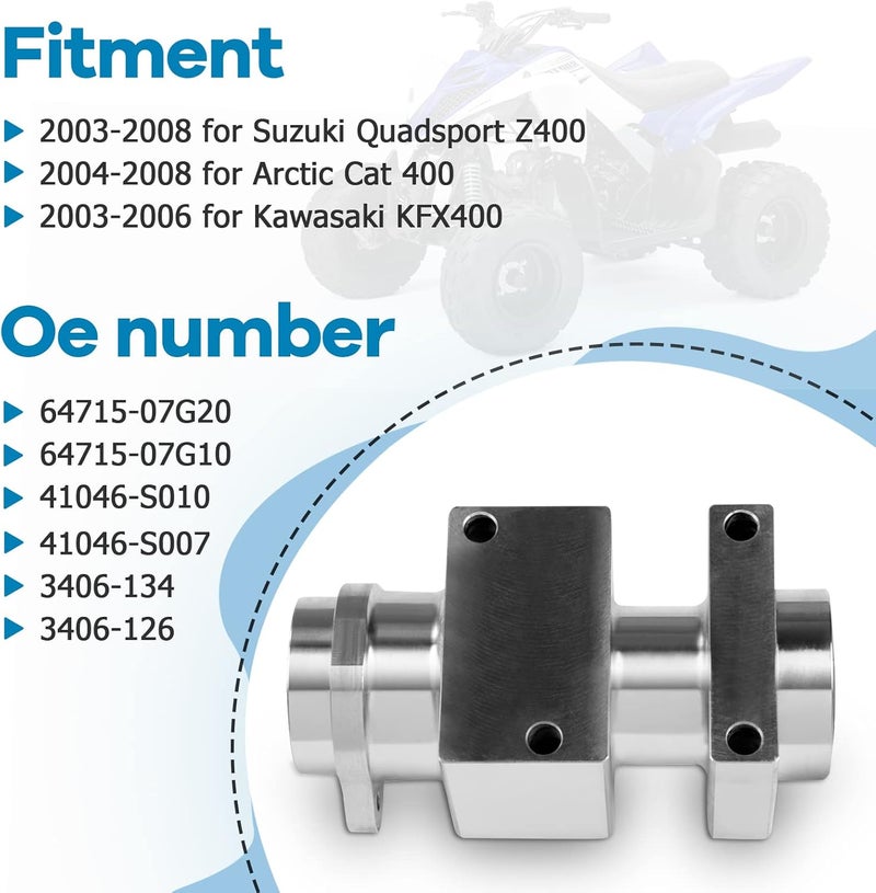 ECCPP Rear Axle Bearing Carrier for 2004-2008 Arctic400, Kawasaki KFX 400, Suzuki Quadsport Z400 - Image 3