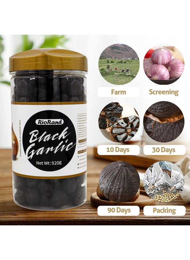 RioRand Black Garlic 920g/2.02 lbs Whole Peeled Black Garlic Aged for Full 90 Days - Image 2