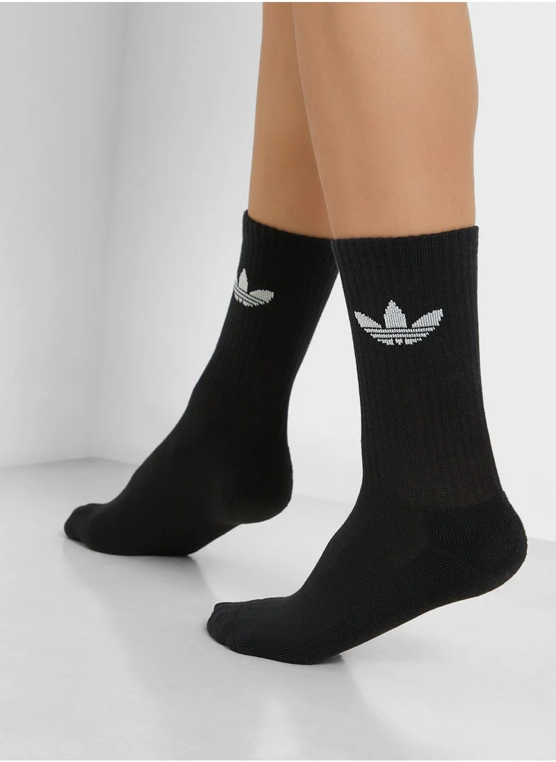 adidas Originals 6 Pack Trefoil Crew Socks