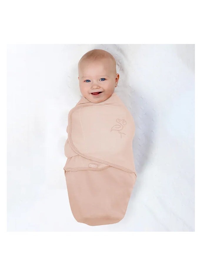 بيبي جيم BABYJEM Baby Cotton Swaddle - Salmon (0 Months+) (430FL)  - Image 3