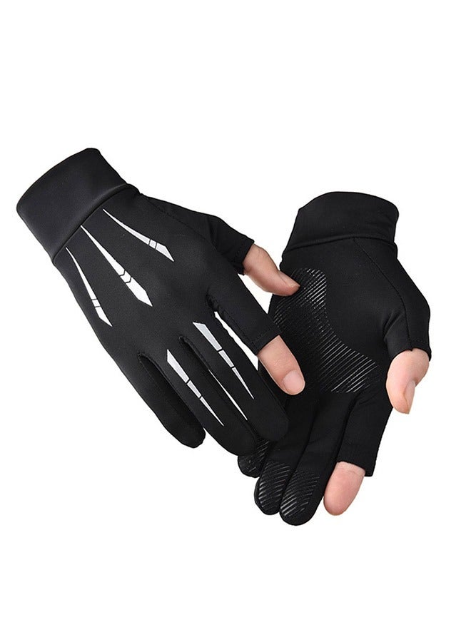 SOWUGI Men's Women's Sun Protection Gloves UV Protection Gloves for Golf Driving Riding Fishing Hiking Cycling - Image 2