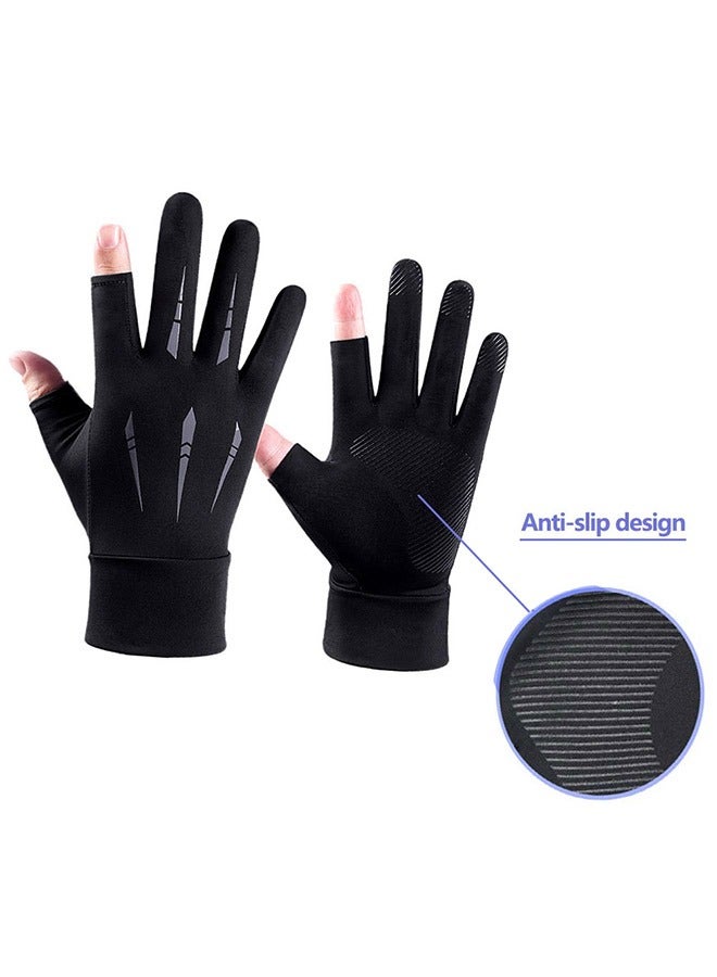 SOWUGI Men's Women's Sun Protection Gloves UV Protection Gloves for Golf Driving Riding Fishing Hiking Cycling - Image 3