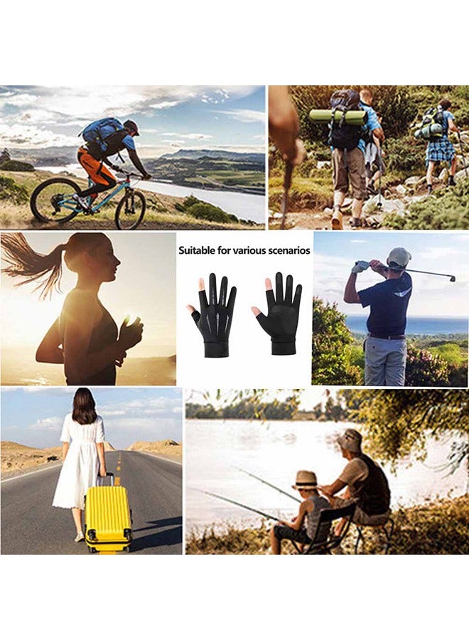 SOWUGI Men's Women's Sun Protection Gloves UV Protection Gloves for Golf Driving Riding Fishing Hiking Cycling - Image 5