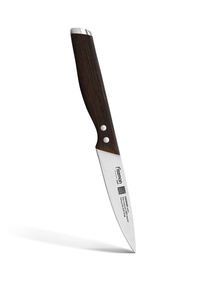 Fissman 3.5'' Paring Knife Ferdinand Series with Sharp Blade and Sturdy Non Slip Handle Minimalist Design Stainless Steel Suitable for Home Restaurant