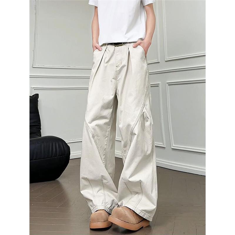 Unisex Classic Denim Jeans Loose Fit Daily Outdoor Wear - Image 1