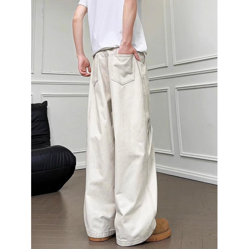 Unisex Classic Denim Jeans Loose Fit Daily Outdoor Wear - Image 5