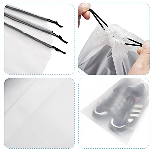 Vorspack Transparent Shoe Bags for Travel Large Clear Shoes Organizers Storage Pouch with Rope for Men and Women 13 Pack - Image 3