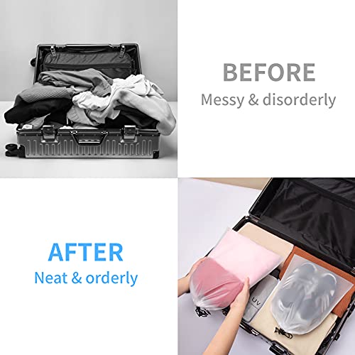 Vorspack Transparent Shoe Bags for Travel Large Clear Shoes Organizers Storage Pouch with Rope for Men and Women 13 Pack - Image 4