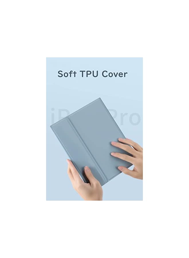 Ipad 10Th Generation 2022 Keyboard Case With Touchpad Round Key Color Keyboard Ipad 10 10.9 Inch Detachable Touch Keyboard Slim Smart Cover With Pencil Holder Blue  - Image 5