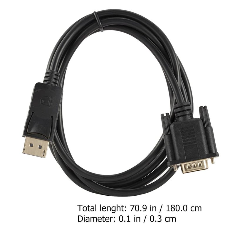 POPETPOP Displayport to Vga Cable 70.86In Gold-Plated Connector Compatible with Computer Monitor Projector for Hd Video Streaming - Image 4