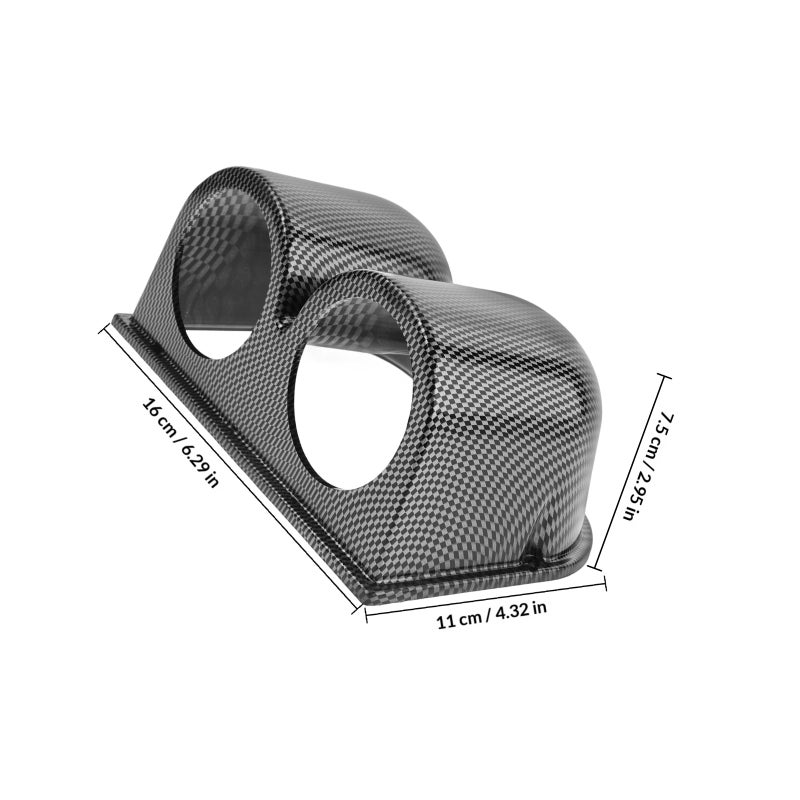 Dashboard Meter Holder 52mm Dual Hole Gauge Pod Mount Car Interior Supply - Image 2