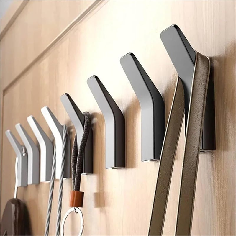 Gold No Drill Towel Hooks 3pcs for Bathroom Door Kitchen Robe Coat Bag Hanger - Image 5