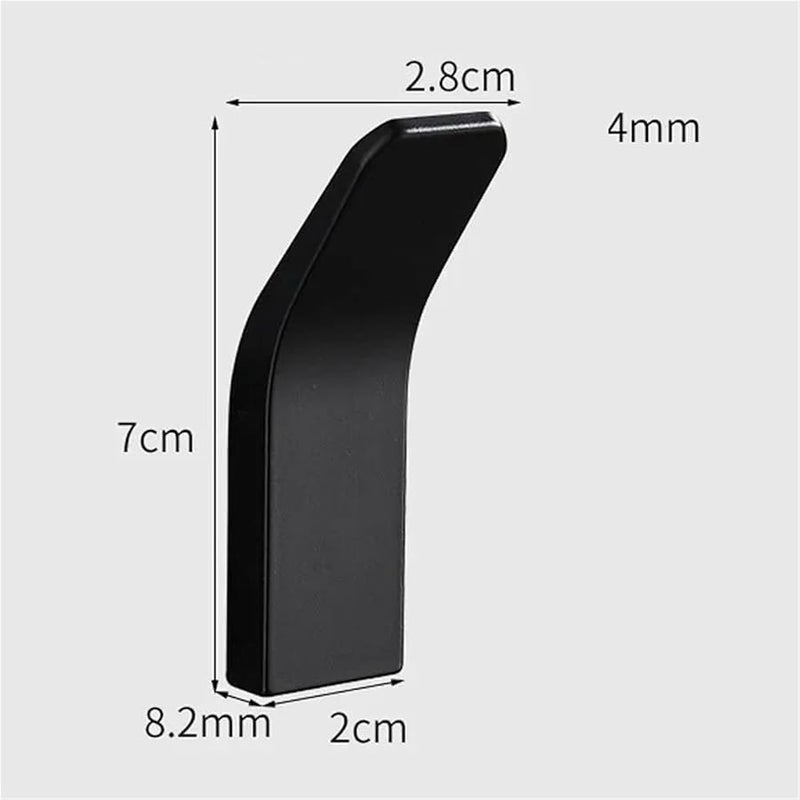 Gold No Drill Towel Hooks 3pcs for Bathroom Door Kitchen Robe Coat Bag Hanger - Image 3