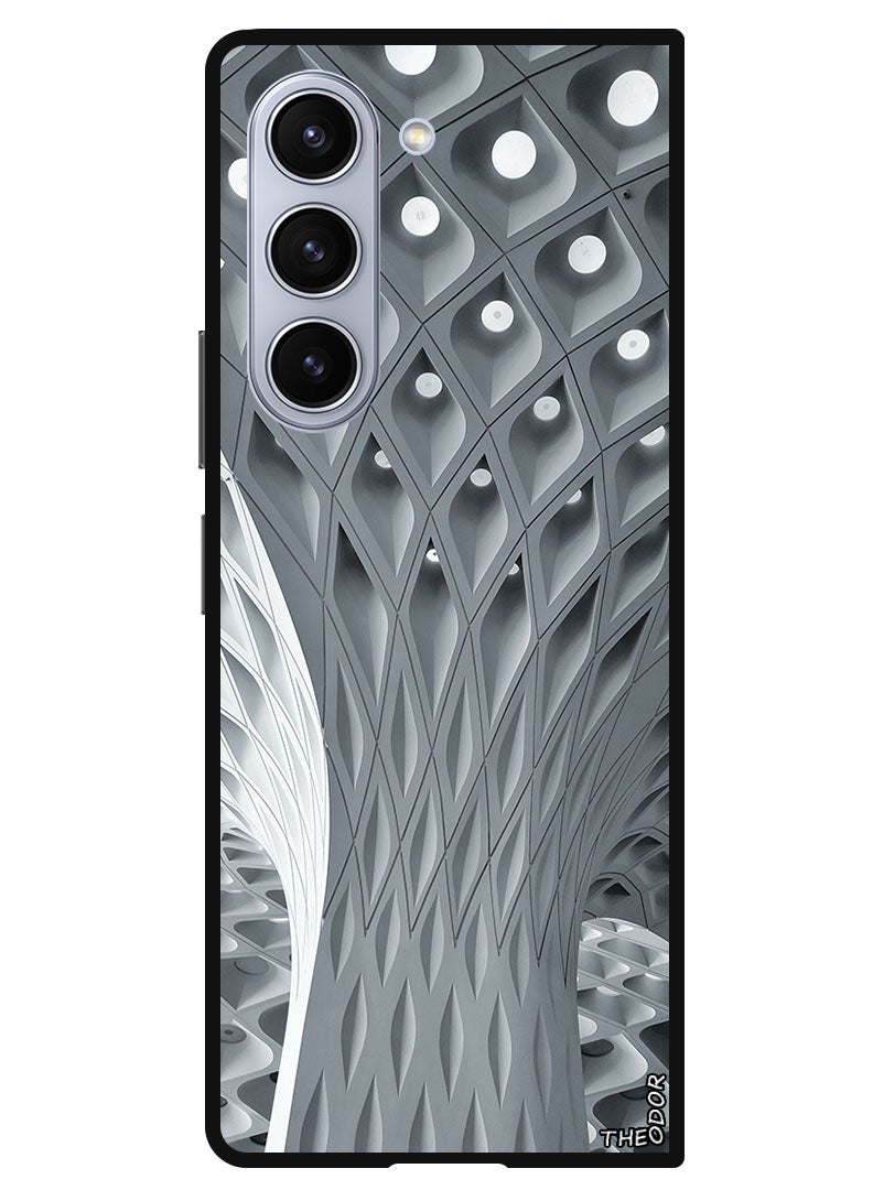 Theodor Protective Case Anti Scratch Shock Proof Bumper Cover For Samsung Galaxy Z Fold 6 architecture_design_minimalism - Image 1