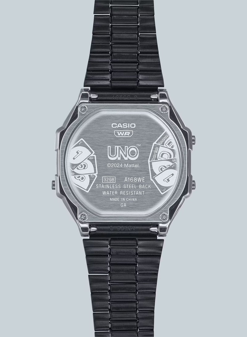 CASIO UNO™ collaboration model Vintage Stainless Steel Watch A168WEUC-1A - Image 5