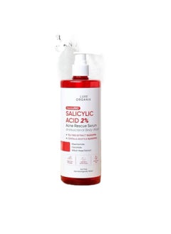 LUXE ORGANIX Salicylic acid 2% acne  rescue serum antibacterial body wash 