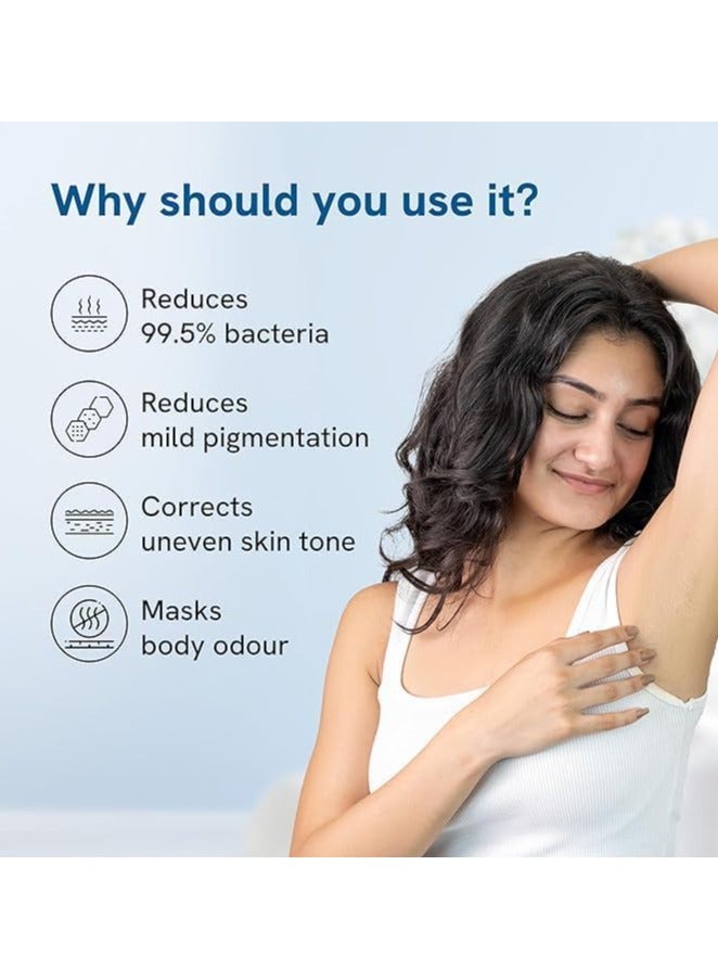 Be Bodywise 4% AHA BHA Underarm Roll On | 2% Lactic Acid, 1% Salicylic Acid | Controls Odour & Reduces Pigmentation, Kills Bacteria for Radiant Underarm | Aqua Fragrance | 50ml - Image 3