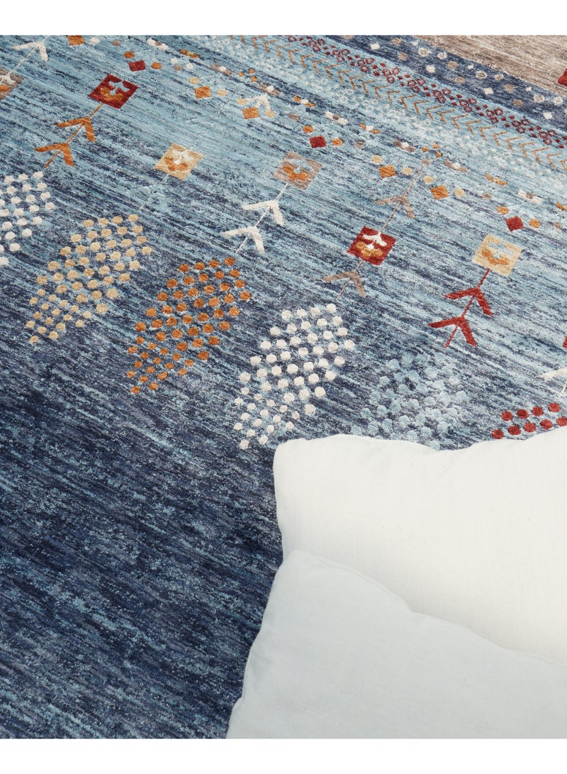 Ramsha Washable Area Rug Large Carpet For Bedroom Rug For Living Room Polyester bedroom Carpet K742B  - Image 2