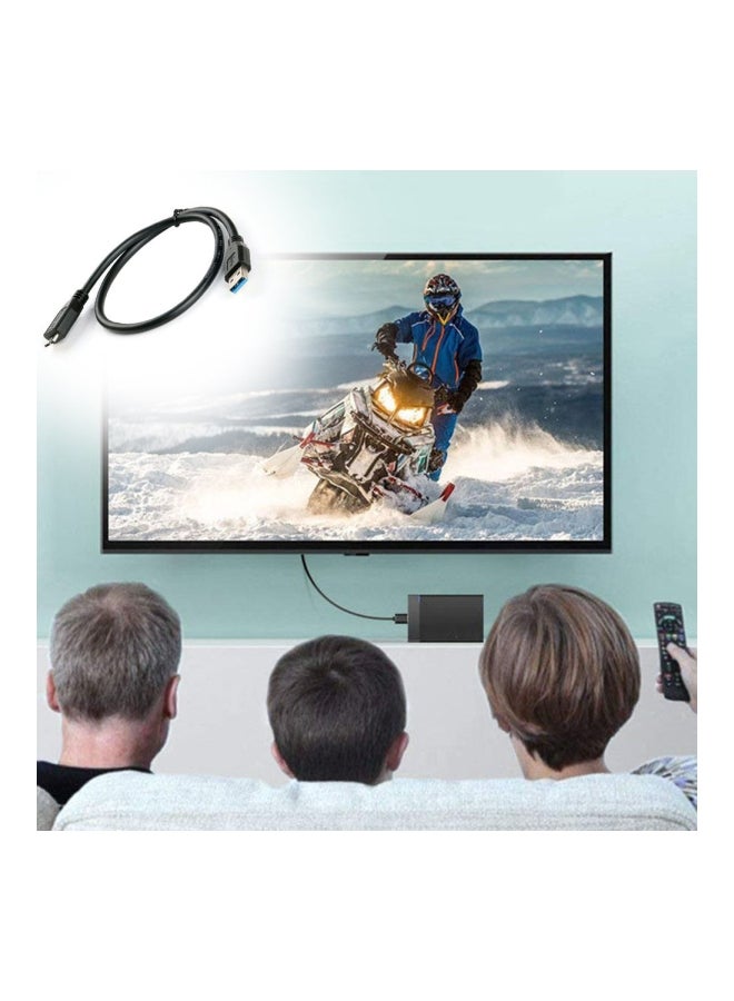 Loquat USB Type A To Micro B Cable For Samsung S5 Hard Disk Black - Image 4