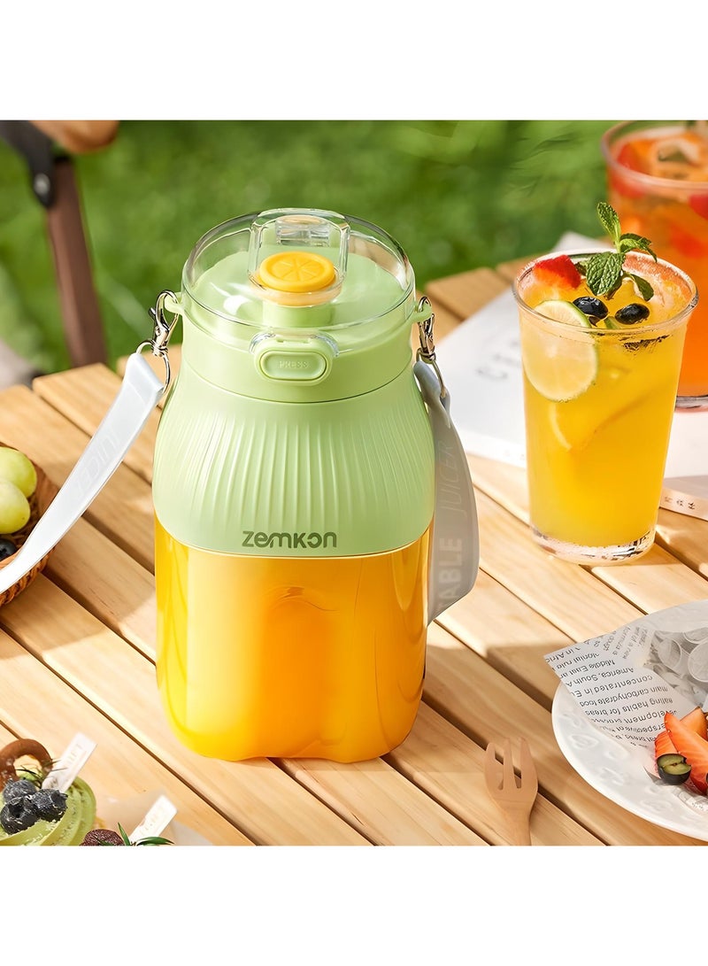 Portable Blender for Shakes and Fruit - 1.2L Mini Blender, BPA Free, USB Rechargeable, Small Travel Blender Powerful Blending, Cordless Blender Cup in Office Home Gym  - Image 3
